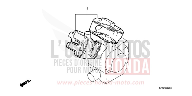 TROUSSE DE JOINT A de Africa Twin SHASTA WHITE (NH138H) 1989